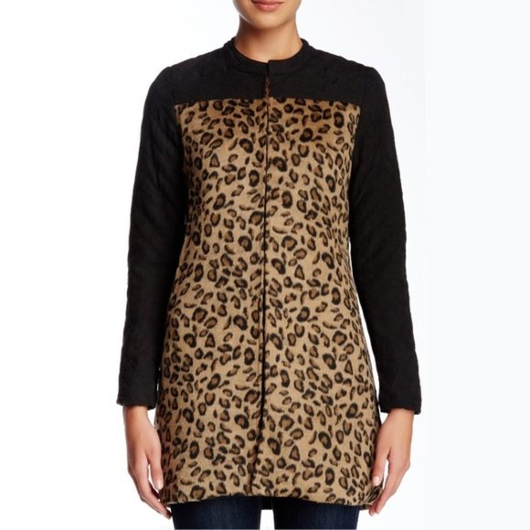 Esley Jackets & Blazers - Esley: Long Leopard Print Coat